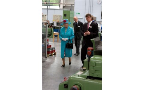 Queen Opens Factory