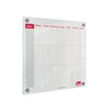 Sasco Semi Transparent Acrylic Mini Whiteboard Weekly Planner Mounted 450x450mm