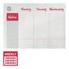 Sasco Semi Transparent Acrylic Mini Whiteboard Weekly Planner Mounted 600x450mm