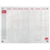 Sasco Semi Transparent Acrylic Mini Whiteboard Weekly Planner Mounted 600x450mm