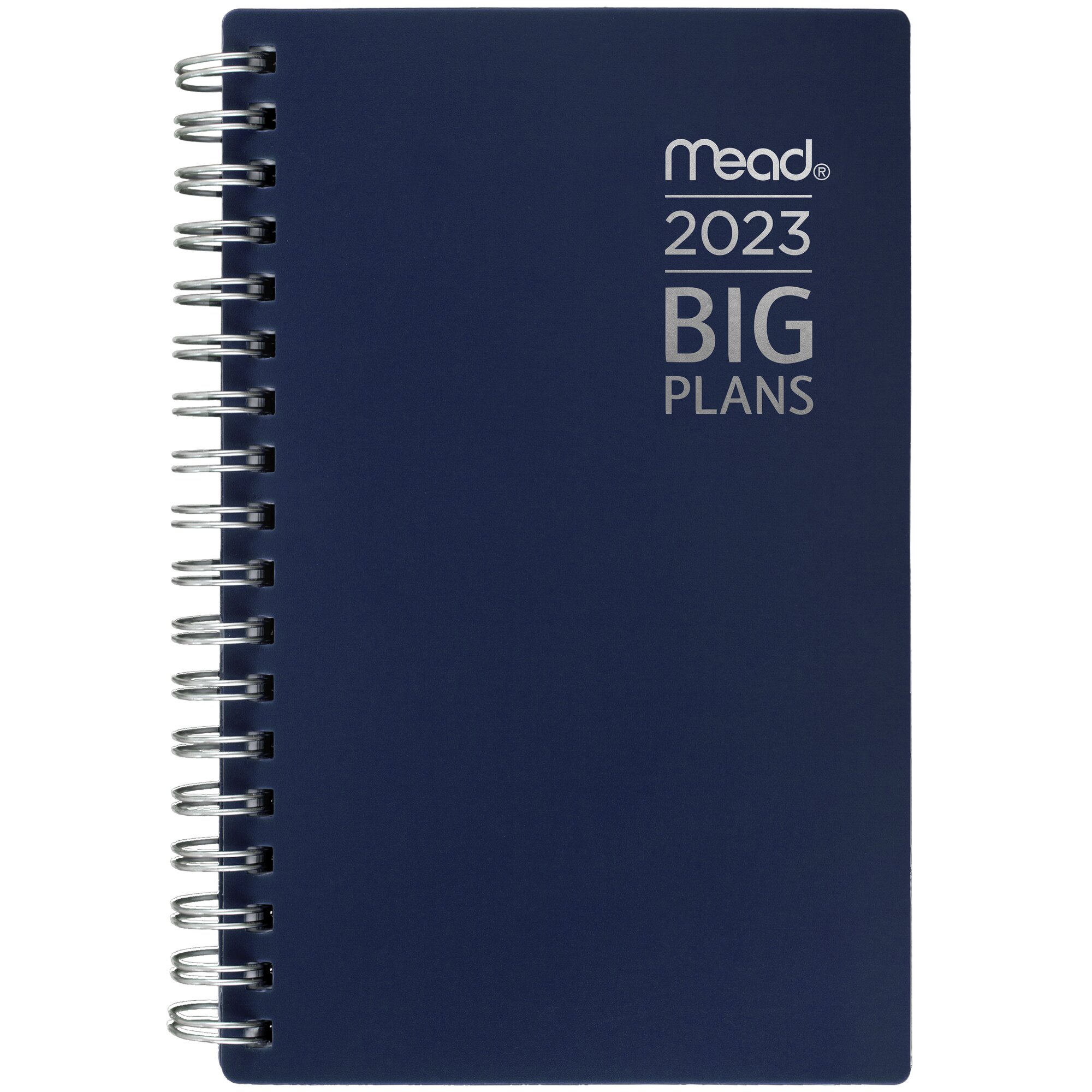 MEAD 20222023 BIG PLANS Weekly Monthly Planner Navy Pocket 3 12 x 6 14