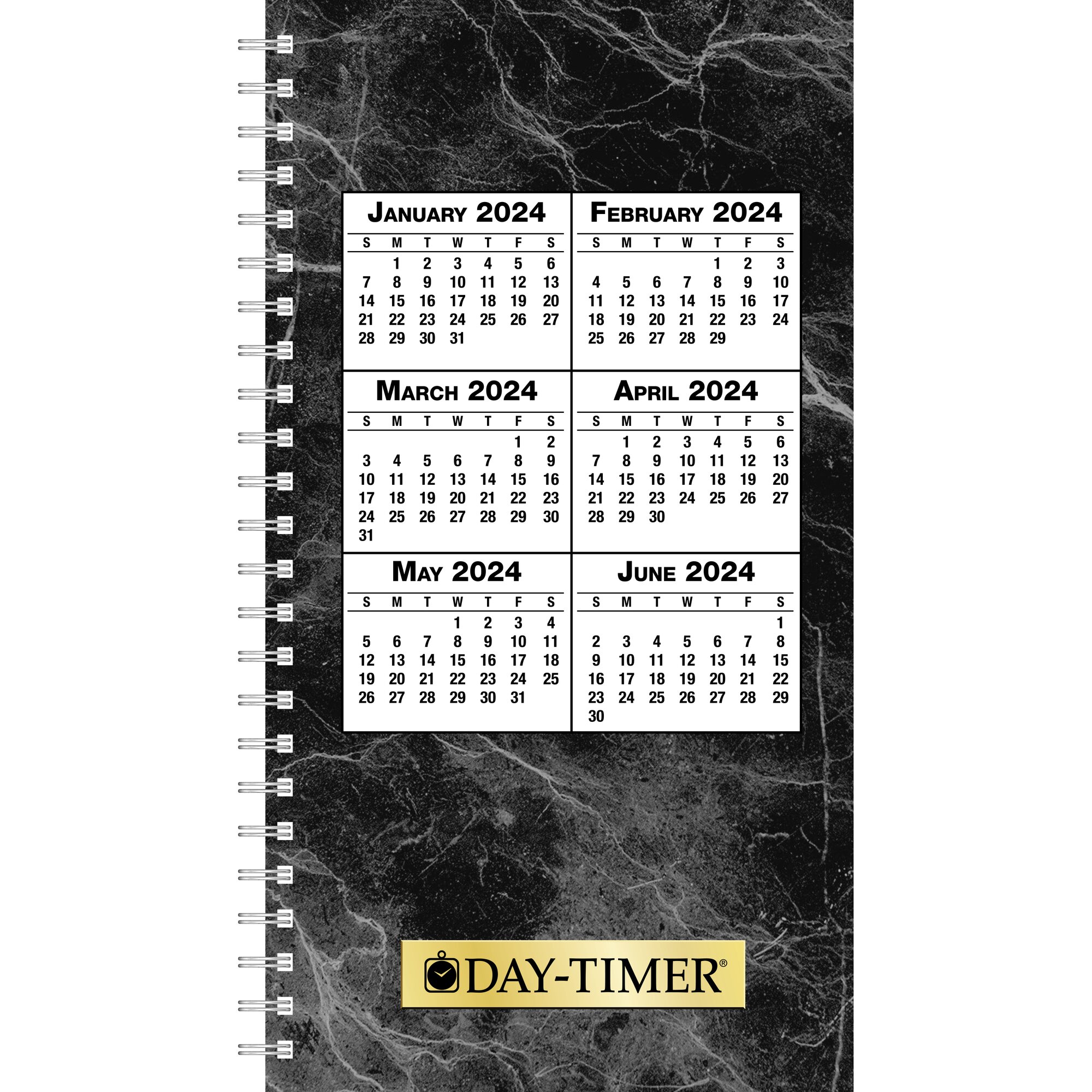 DAYTIMER JANUARY 2024 June 2024 Six Month Weekly Appointment Planner