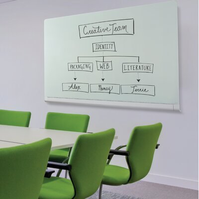 Quartet InvisaMount Magnetic Glass Dry-Erase Board - 85 (7.1 ft) Width x  48 (4 ft) Height - White Tempered Glass Surface - Horizontal - Magnetic -  Assembly Required - 1 Each - Kopy Kat Office