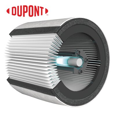 Filtragem DuPont True HEPA e luz UV-C