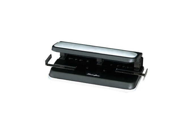 JAM PAPER Metal 3 Hole Punch - Black - 10 Sheet Capacity - Hole Puncher  Sold Individually