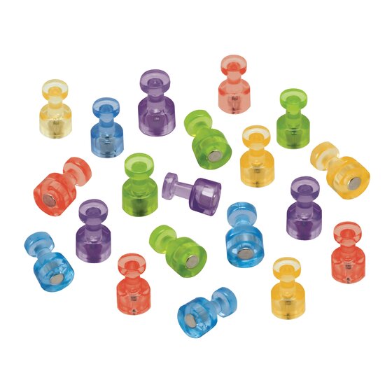 Assorted Color Magnets Perfect Fridge Magnets Power Pins Push Pin Magnets 