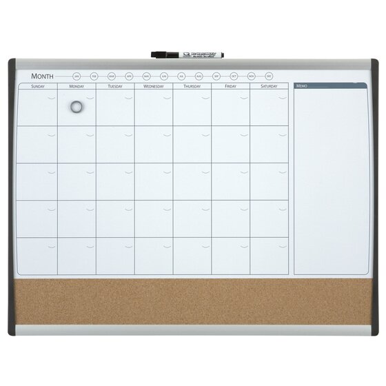 Planning Boards | Magnetic Monthly Organiser Combi Board 585x430mm ...