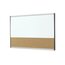 Quartet Arc Cubicle Combination Board, 30" x 18", Magnetic Whiteboard/Cork Surface, Aluminum Frame thumbnail images 3 of 3