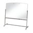 Large Reversible Total Erase Mobile Easel, Whiteboard, 6' x 4', Neutral Frame thumbnail images 2 of 3