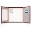 Laminate Conference Room Cabinet, 4' x 4', Whiteboard/Bulletin Board Interior, Mahogany Finish thumbnail images 2 of 3