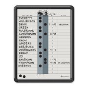 Quartet Classic Gray In Out Board, 11" x 14", DuraMax Porcelain, Black Frame