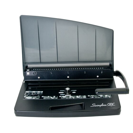 GBC Wirebind W15 Wire Binder with Carry Handle Bind Capacity up to 125 Sheets, Punch Capacity up to 15 Sheets 