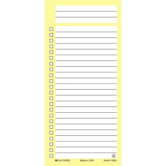 DayTimer SelfStick Hot List, 2 1/4" x 4 7/8", 5 Pack Sticky Notes