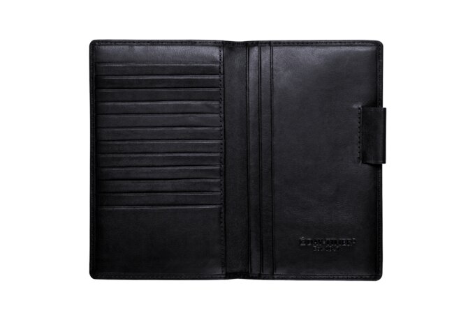 Day-Timer Verona Leather Credit Card Wallet, Black, Pocket Size, 3 1/2