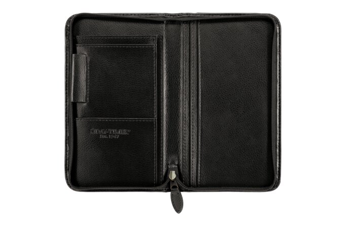 Day-Timer Armorhide Leather Zippered Planner Cover, Pocket Size, 3 1/2 x 6  1/2