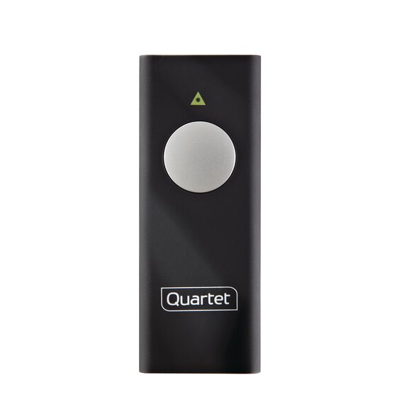 Quartet Slimline Laser Pointer, Class 2, Small Venue, Black Laser