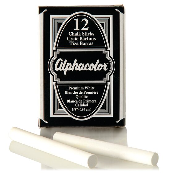 333005 12 Sticks per Pack Golden Ivory 5/8 Diameter Quartet Alpha Chalk 