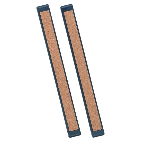 Quartet Bulletin Bar III, 12 Length, Cork, Black Plastic Frame, 2 Pack, Bulletin Accessories