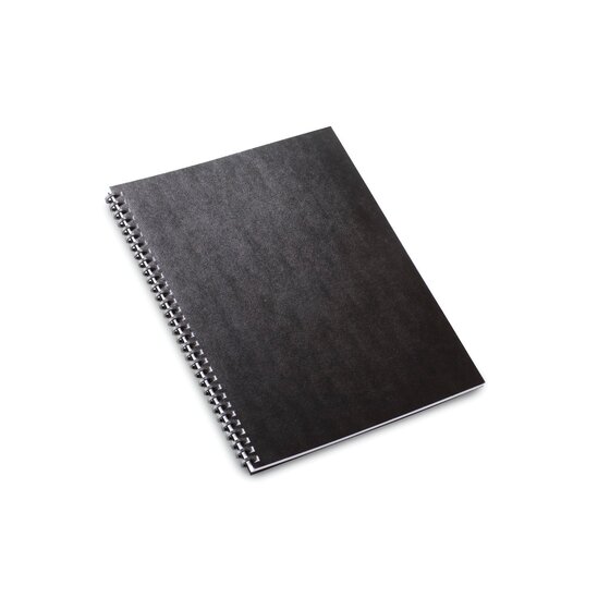 50 Pieces Per Box Black 9742230 Square Corners GBC VeloBind Leather Look Premium Presentation Covers Non-Window 