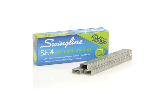 Swingline® S.F.® 4® Premium Staples, 1/4 Length, 210/Per Strip