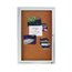 Quartet Enclosed Cork Bulletin Board for Outdoor Use, 2' x 3', 1 Door, Aluminum Frame thumbnail images 2 of 2