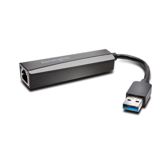 Kensington UA0000E USB-A Ethernet LAN Network Adapter for Windows and Mac