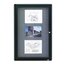 Quartet® Enclosed Fabric Bulletin Boards for Indoor Use, Swing Door, Graphite Frame thumbnail images 1 of 2