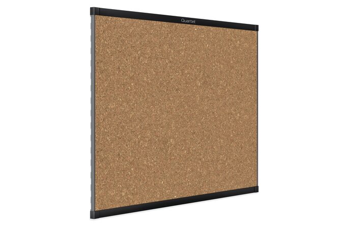 Quartet® 2 Magnetic Cork Bulletin Boards, Black Aluminum Frame | Cork Boards | Quartet