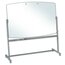 Large Reversible Total Erase Mobile Easel, Whiteboard, 6' x 4', Neutral Frame thumbnail images 3 of 3