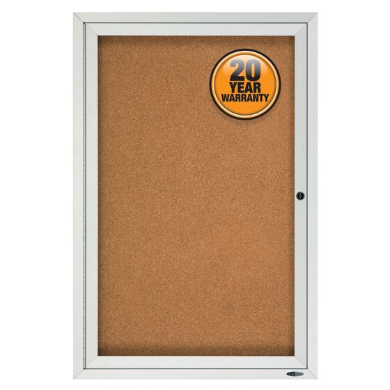 Quartet® Classic Style Enclosed Cork Bulletin Boards For Outdoor Use ...