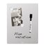 Quartet Home Organization Magnetic Dry-Erase Board, 8 1/2" x 11", Silver Surface, Frameless thumbnail images 2 of 4