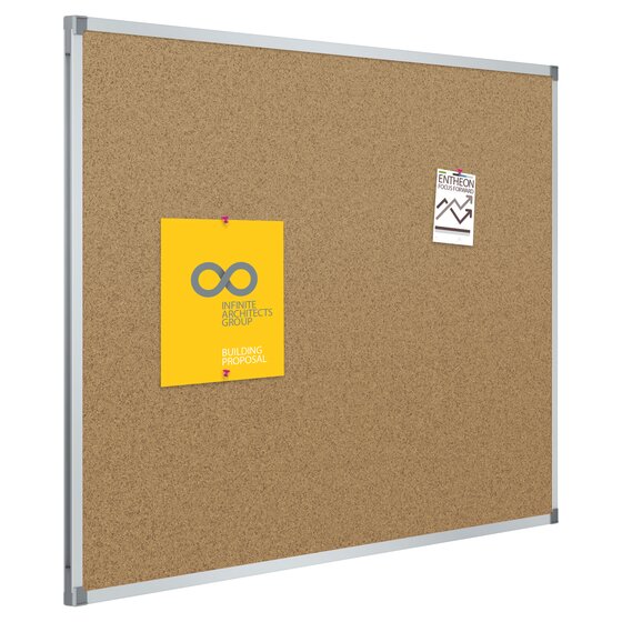 Quartet Basic Cork Bulletin Boards, Aluminum Frame Cork Boards Quartet