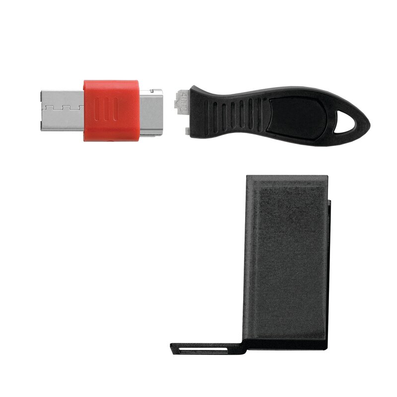 USB Port Blocker + Cable Guard - Horizontal - TAA