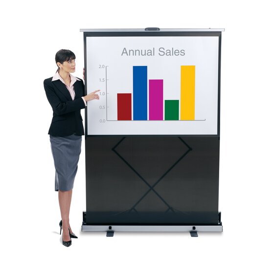 Quartet Euro 80" Portable Cinema Projection Screen, HighContrast, 22