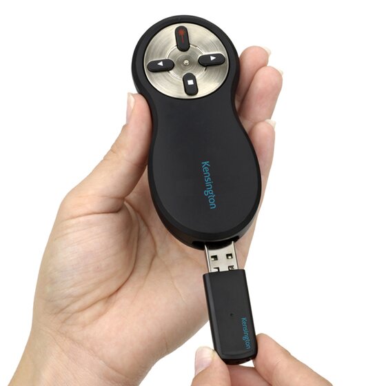 Kensington Wireless USB presentazione Clicker con puntatore laser rosso compatibile 