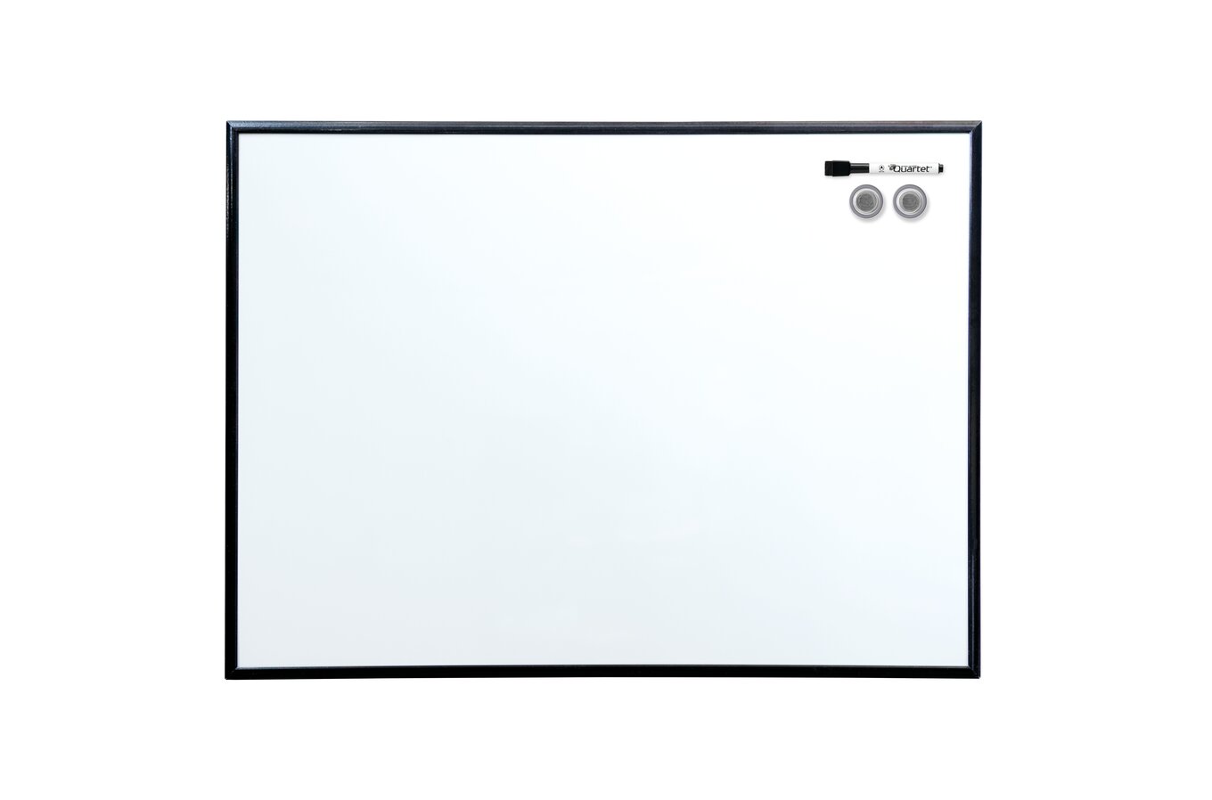 Quartet Magnetic Dry-Erase Board, 24 x 36, Black Frame, Whiteboards