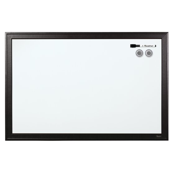 Quartet Magnetic Dry-Erase Board, 24" x 36", Black Frame