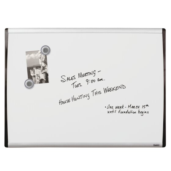 1 Set of 4 Magnetic Whiteboards Dry Erase Boards White Boards Black Frame 17 x 23 inches 