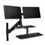 SmartFit™ Sit/Stand Dual Monitor Workstation thumbnail images 1 of 9