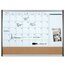Quartet Magnetic Combination Calendar Board, 17" x 23", Dry-Erase & Cork, 1-Month Design, Black and Silver Frame thumbnail images 3 of 4
