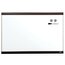 Quartet Magnetic Dry-Erase Board, 24" x 36" (2' x 3'), Mahogany Finish and Aluminum Frame thumbnail images 3 of 6