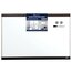 Quartet Magnetic Dry-Erase Board, 24" x 36" (2' x 3'), Mahogany Finish and Aluminum Frame thumbnail images 4 of 6