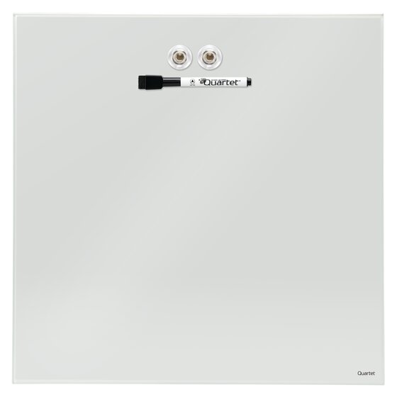 17"x 17" Whiteboard / White Board Magnetic Quartet Glass Dry Erase Board ...