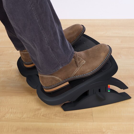SmartFit® Solemate™ Plus Foot Rest — Black | Office Foot Rests