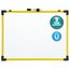 Quartet Industrial Magnetic Whiteboard, 6' x 4', Yellow Frame thumbnail images 1 of 2