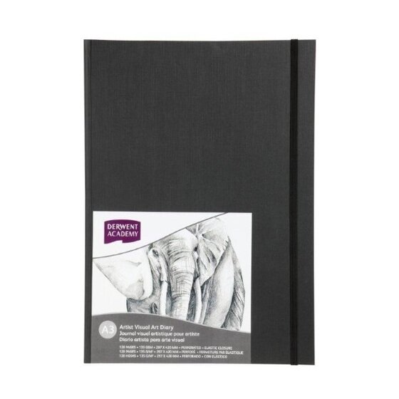 Hardcover Casebound Visual Art Diary A3 Portrait (128 pages)