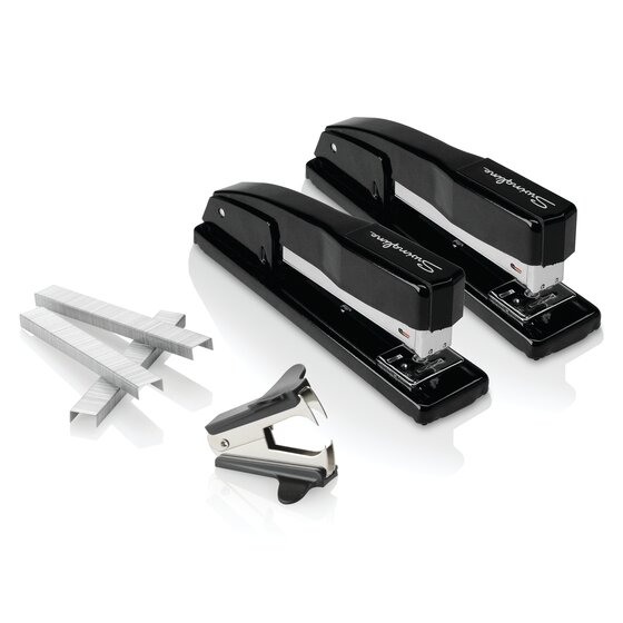 Swingline® Commercial Desk Stapler Value Pack, 2 20-Sheet Staplers, S.F.® 4® Premium Staples, Staple Remover