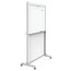 Quartet Motion Dual-Track Mobile Magnetic Dry-Erase Easel, 40" x 68", Aluminum Frame thumbnail images 5 of 8