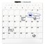 Quartet Magnetic Dry-Erase Calendar Board, 14" x 14", Frameless thumbnail images 5 of 6