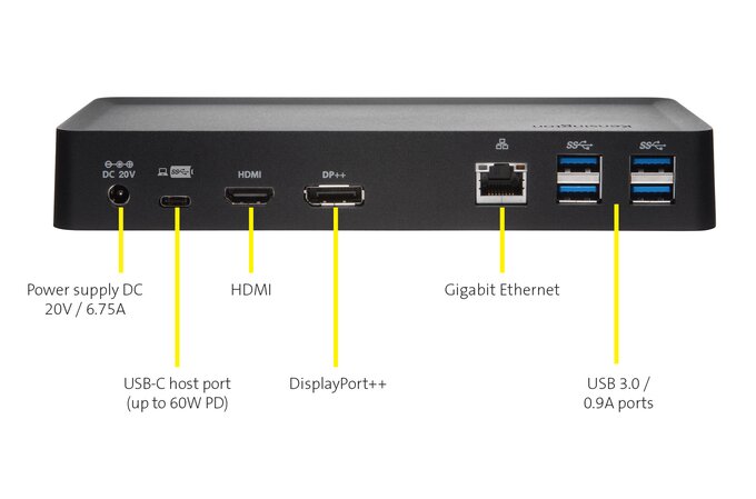 USB-C & USB-A 5Gbps Dual 2K Docking Station - 60W PD-DP & HDMI - Windows/macOS | Universal Docking Stations | Kensington